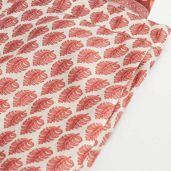 Red Patterned Wide-Leg Pants - Picture 3 of 3